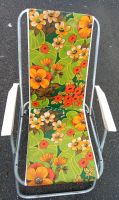 Vintage Retro Camping Klappstuhl Klappsessel 70er Blumen Design Bayern - Münchberg Vorschau