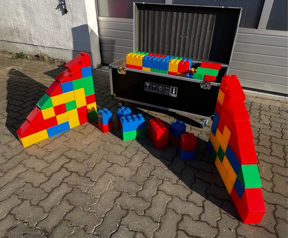 Vermietung Mieten XXL Lego Steine Schulanfang Party Geburtstag in Leipzig