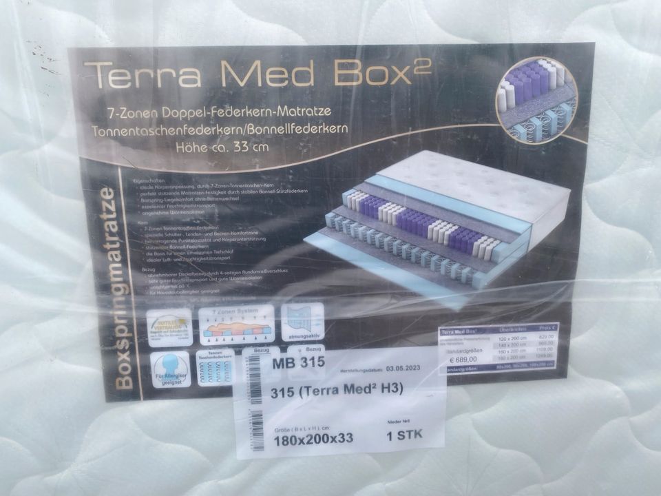 Terra Med Box (7-Zonen Doppel-Federn-Matratze) in Zirndorf