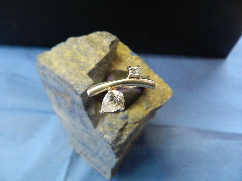 925 Silberring Zirkon im Diamantschliff Gr.17,2mm/54 ArtNr.0055 in Amberg