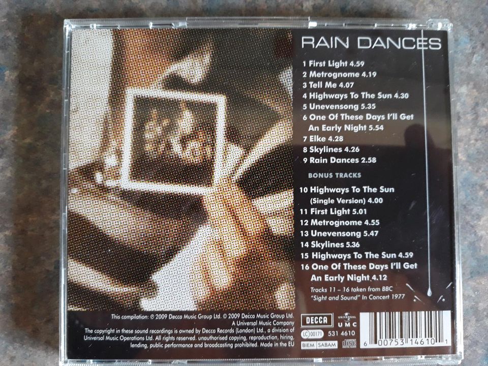 Camel CD Rain Dances mit 7 Bonus Tracks in Lilienthal