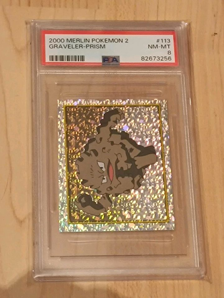 Pokémon Sticker Georock Prism.Holo PSA 8 in Haren (Ems)