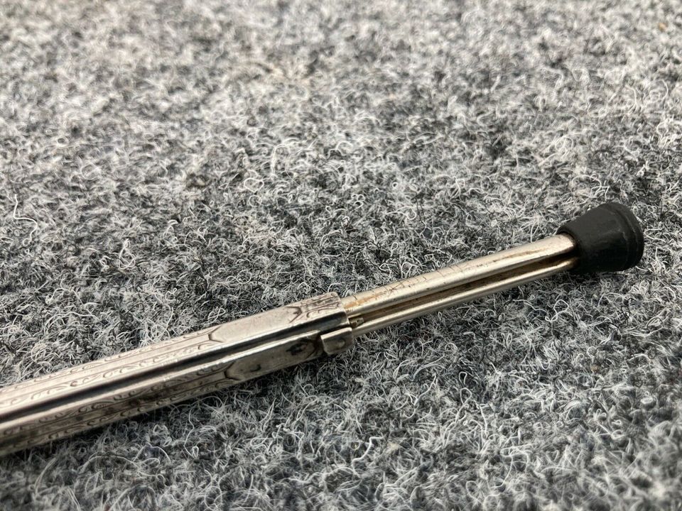 ANTIKER DREHBLEISTIFT ART DECO SILBER BAKELIT KNOPF um 1920 in Berlin