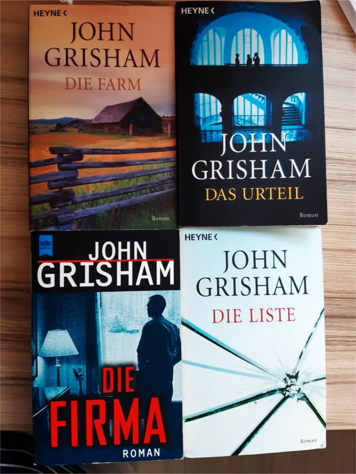 John Grisham Paket Die Firma, Die Liste, Das Urteil, Die Farm in Eisingen