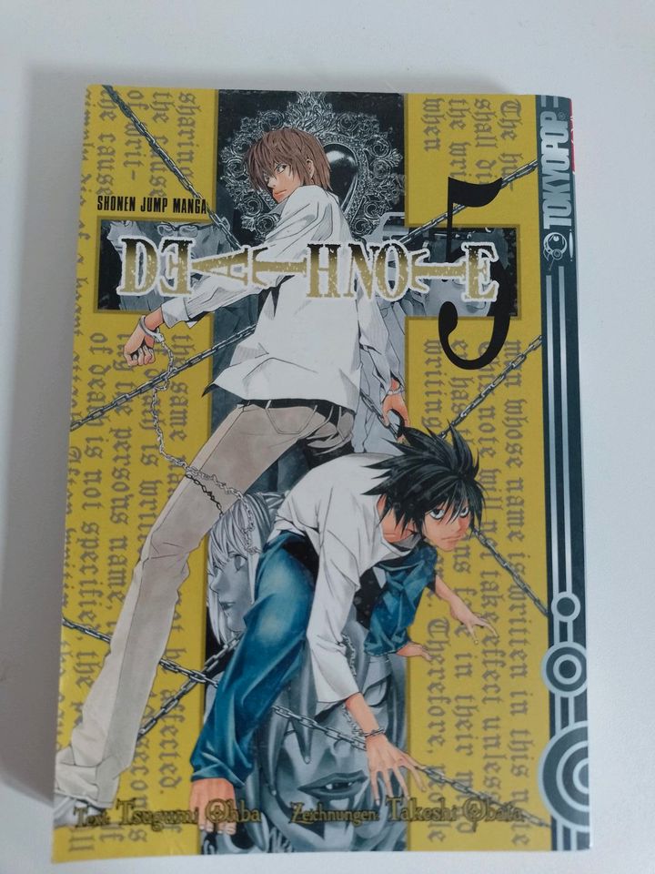 Death Note Band 2-5 Manga + Heft in Magdeburg