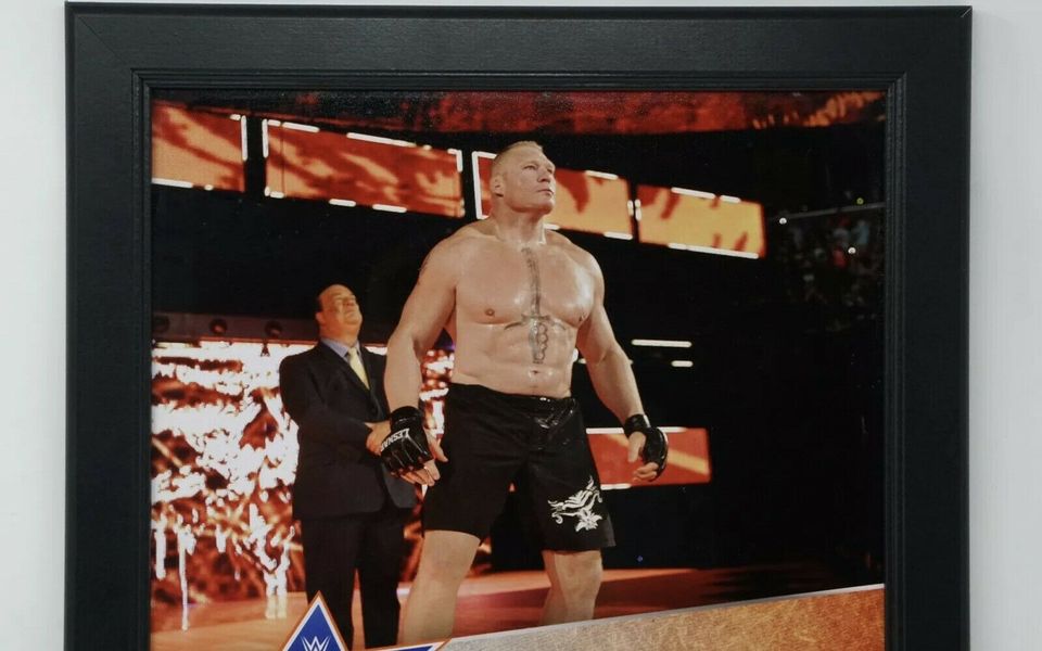 Brock Lesnar SummerSlam 2016 15 x 17 Framed Plaque w Ring Canvas in Hof (Saale)