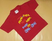 Sprüche T-Shirt Gr. 80 rot ... Oma und Opa Baden-Württemberg - Hambrücken Vorschau