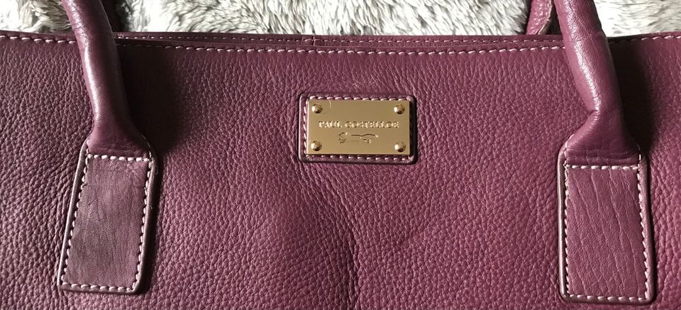 PAUL COSTELLOE:   HANDTASCHE LEDER WEINROT in Ritzerau