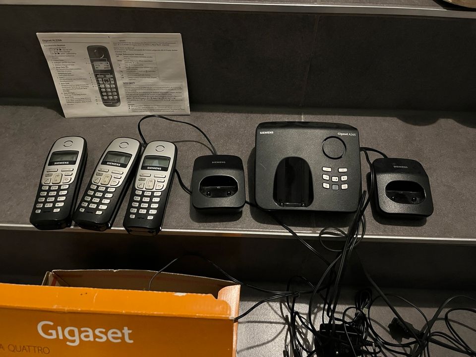 Gigaset AL220 A Quattro Telefon tragbar Anrufbeantworter in Nürnberg (Mittelfr)