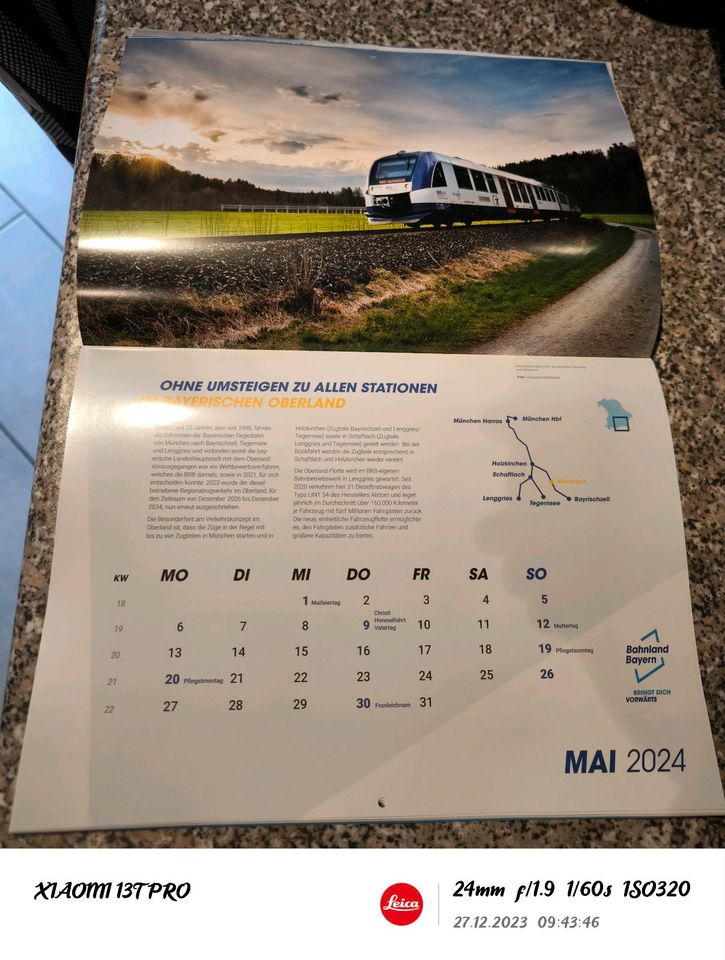 EISENBAHN KALENDER BAYERN 2024 in Friedberg (Hessen)