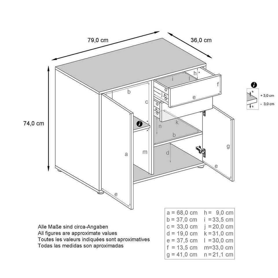 Highboard Sideboard Kommode Schrank Regal  Vitrine in Lemgo