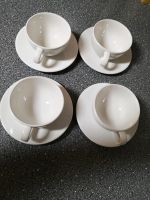 Kaffee Cappuccino Tee tassen Becher mit Untertasse 4x Geschirr Baden-Württemberg - Heitersheim Vorschau