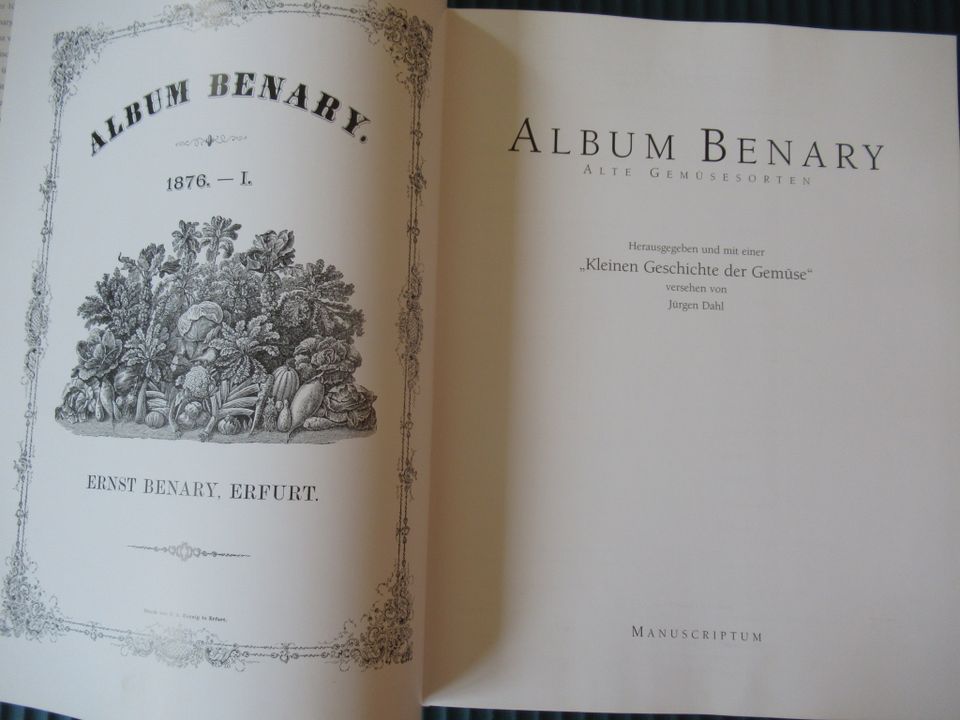 Album Benary Alte Gemüsesorten Manuscriptum ISBN: 3-933497-59-0 in Rinteln