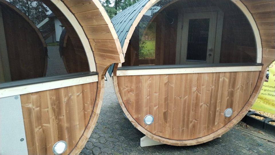 Mobilheim Unterkunft mit Panoramausblick oder Sauna & Faßsauna in Grasberg