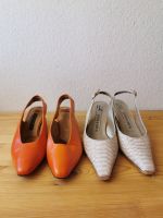 Peter Kaiser Slingpumps weiss gold / Alessandra orange Gr. 4 1/2 Baden-Württemberg - Singen Vorschau