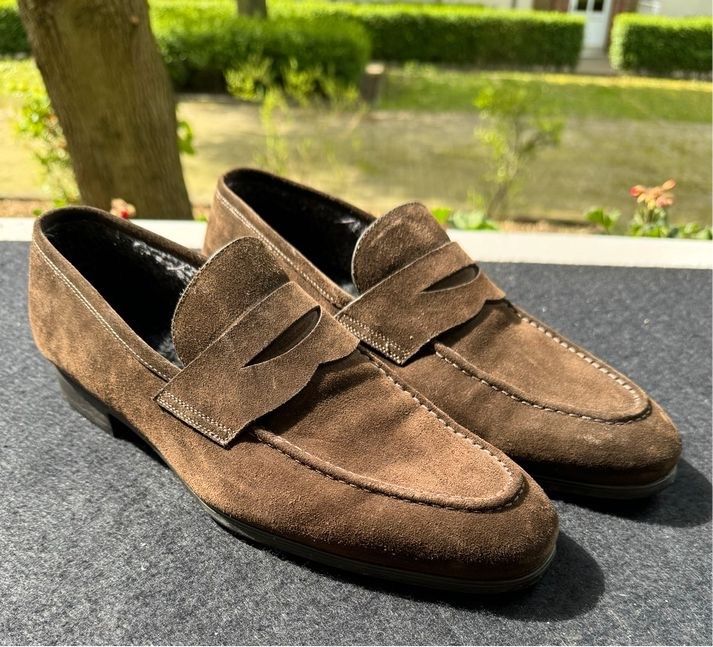 Santoni Wildleder Loafer „Winter“ Model Große 7,5 in Hamburg