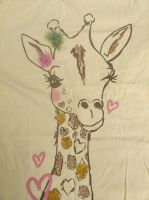 palomino 128 t-shirt top giraffe gelb Leipzig - Eutritzsch Vorschau