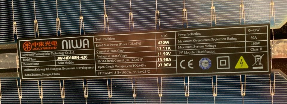 425W Solar / PV / Photovoltaik Module von Jolywood - Neu und OVP in Worms