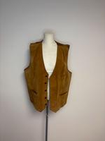Lederweste Gr.46 braun beige Lederjacke echtes Leder Hessen - Gernsheim  Vorschau