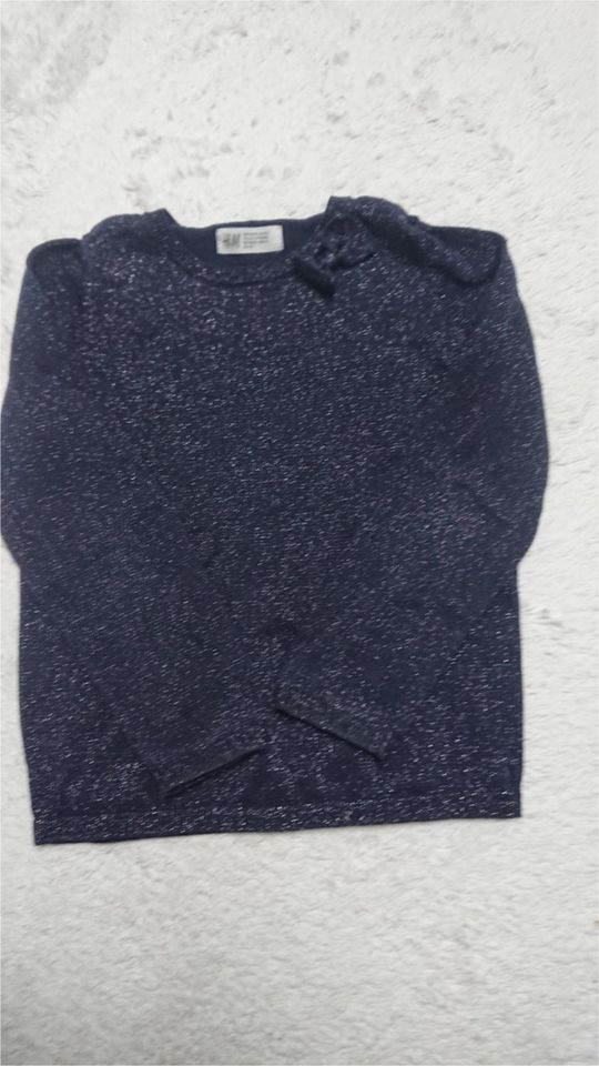 Glitzer Pullover H&M Größe 110/116 in Oberdischingen