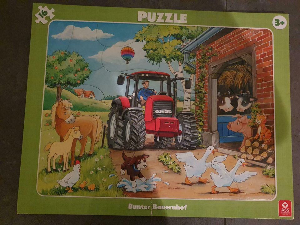 ASS Puzzle 16 Stück Bunter Bauernhof mit Rahmen in Coesfeld