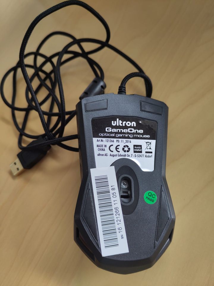 Ultron GameOne Gaming Maus kabelgebunden optisch 2400dpi in Duisburg