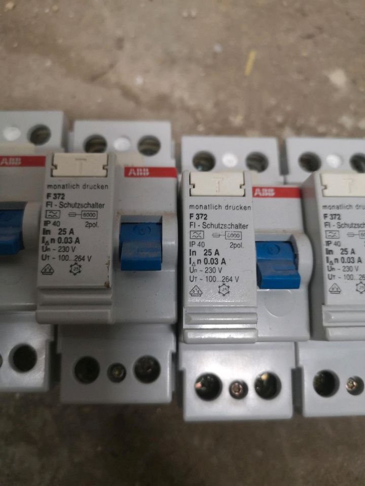 ABB FI 40A 63A 0,03mA mit Messprotokoll RCD in Kappelrodeck