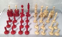 Schach Spiel Schachspiel England 19.Jh 32 Fig. Antik ivory rot Rheinland-Pfalz - Worms Vorschau