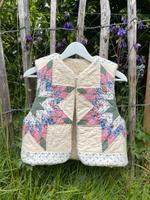 Weste Wollweste Patchwork Quilt Steppweste Sezane sea ny boho Nordrhein-Westfalen - Hellenthal Vorschau