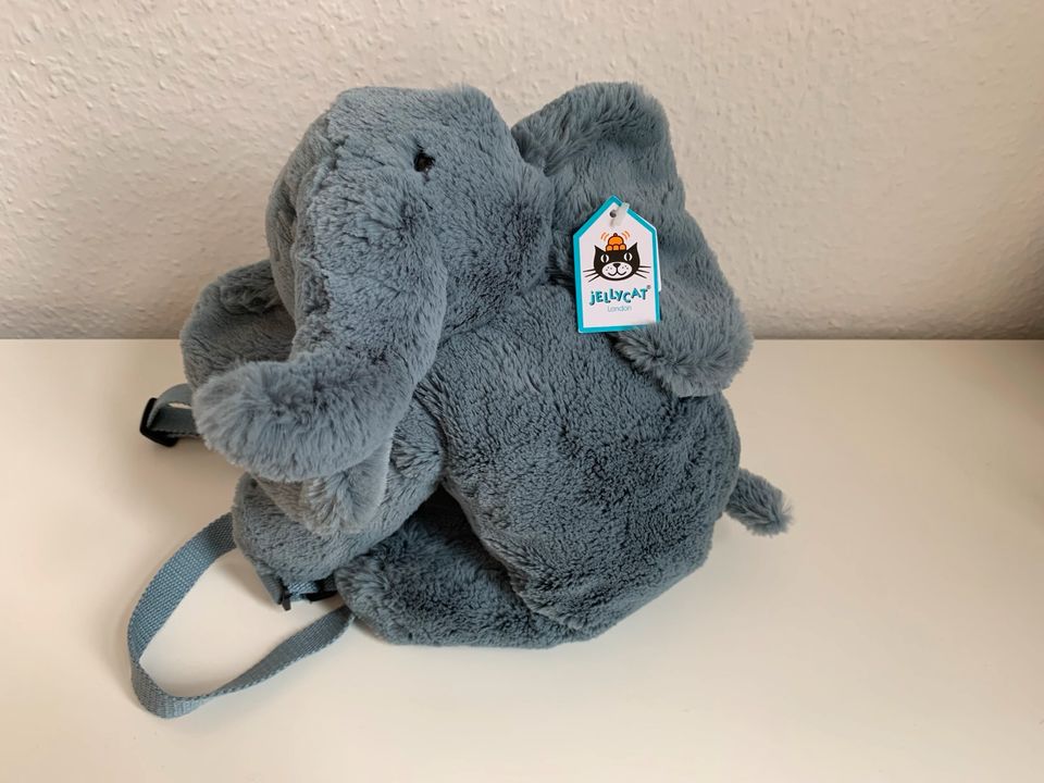 Jellycat Huggady Elephant Backpack Elefant Rucksack retired NEU in Berlin