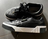 Puma Cali Sneaker schwarz/gold Baden-Württemberg - Schrozberg Vorschau