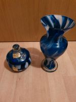 Glas Vase 24 cm Höhe, schale  14 cm Höhe echt Handarbeit , Brandenburg - Guben Vorschau