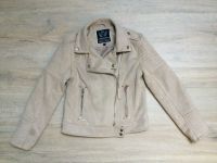 Jacke im Biker-Stil aus Velours, Größe 140, beige Bayern - Röttenbach (bei Erlangen) Vorschau