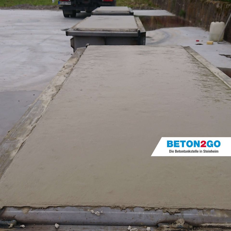 Firmenführung Besichtigung Beton2Go Betontankstelle in Steinheim