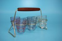 [5820] 6 Schnapsgläser String Era Midcentury Shot Glass Halter Baden-Württemberg - Hockenheim Vorschau