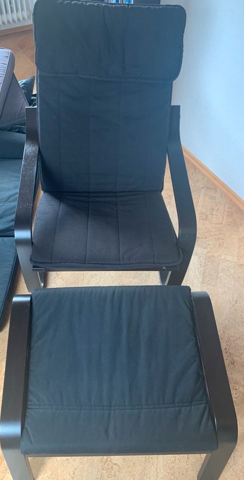 Ikea POÄNG Sessel mit Hocker in Lorch