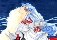 Anime Zeichnung Sesshoumaru aus Inuyasha Kunstdruck Niedersachsen - Wallenhorst Vorschau