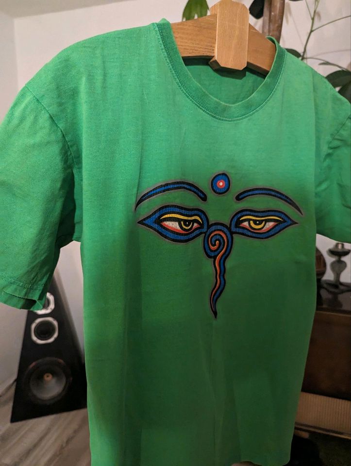 Goa Psy Tshirt mit Aufdruck gr L Grün Ethno Trippie hippie in Kaiserslautern