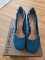 Schuhe Pumps Tamaris Petrol 37 Bayern - Eichenau Vorschau