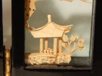 Diorama Miniatur Kork Schnitzerei hinter Glas aus China mit Faltr Hessen - Hattersheim am Main Vorschau