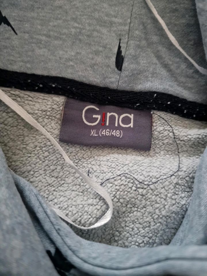 Damen Hoodie Gina Gr. XL 44/46 ernestings Family  blau Vögel in Bad Lippspringe