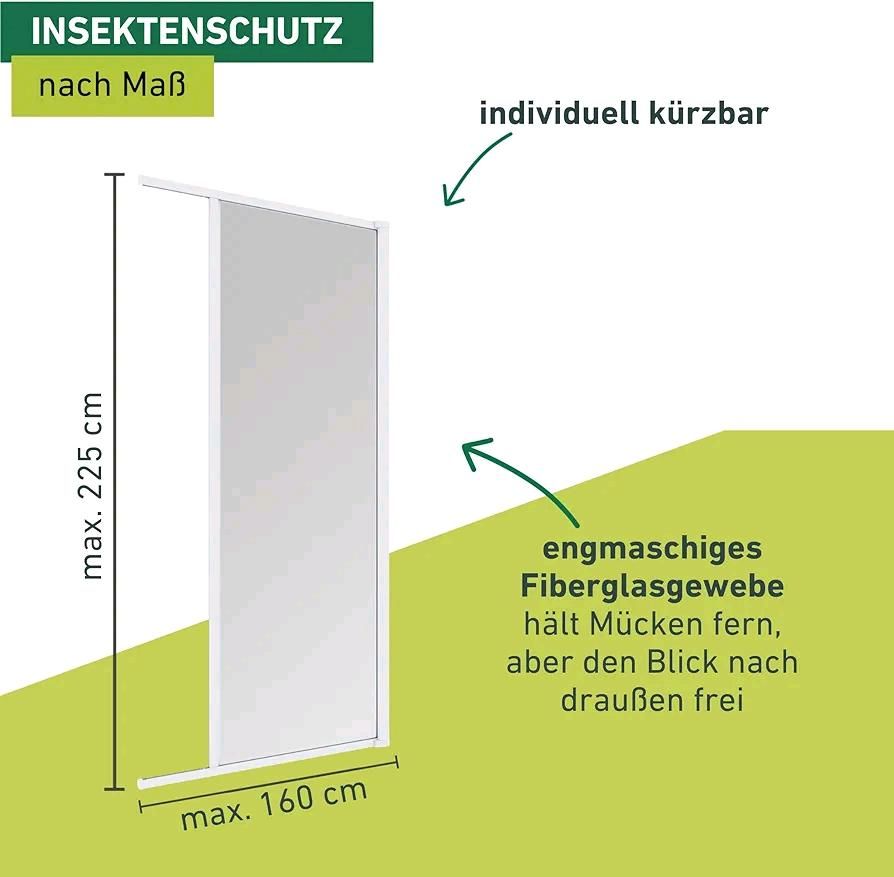 Insektenschutz Windhager Rollo-Tür, weiss 160x225, NEU + OVP !!! in Feucht