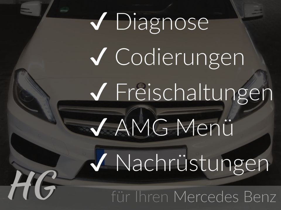 Mercedes AMG Menü Codieren W204 W218 W205 W207 W176 W212 W216 CLA in Teterow