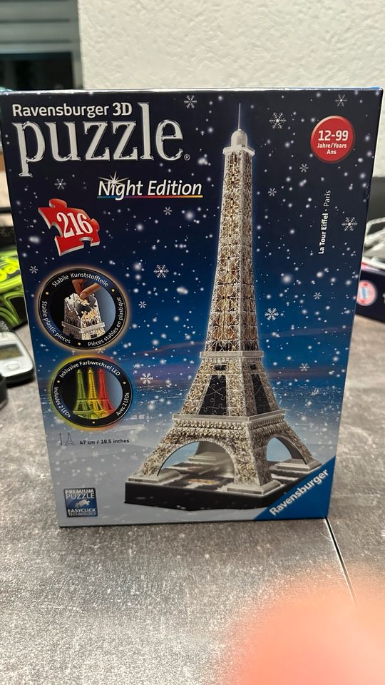 Eiffelturm in Paris Night Edition 3D Puzzle von Ravensburger in Bebra