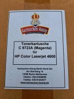 HP Laserjet Kartusche C 9723A magenta Toner Laserjet 4600 C9723A Brandenburg - Potsdam Vorschau