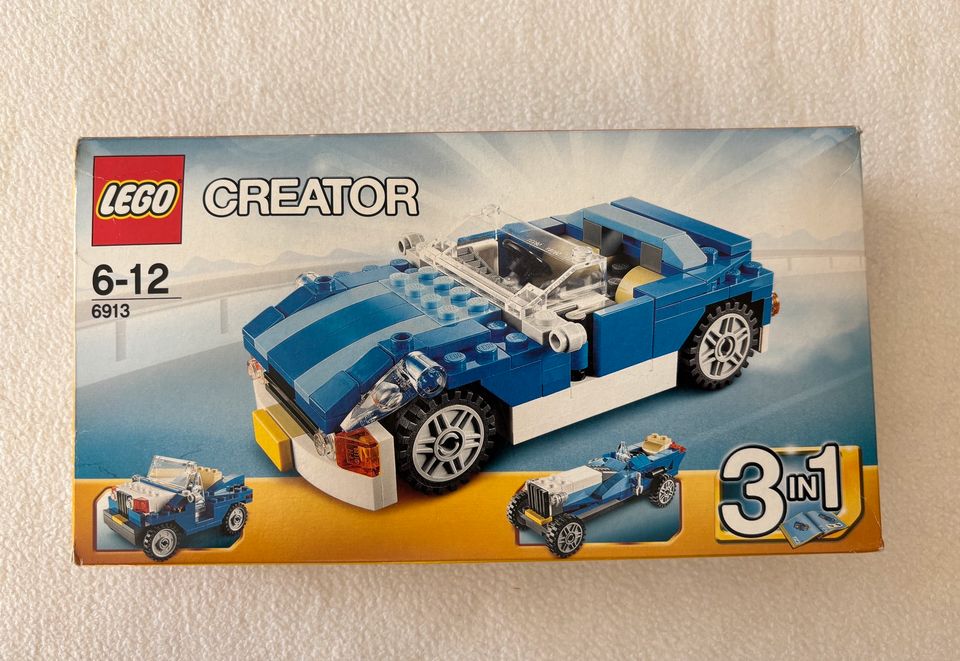 LEGO 6913 creator 3 in 1 Sportwagen blau Auto Cabrio in Hude (Oldenburg)
