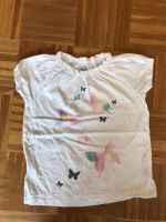 Shirt Top in weiß mit Schmetterlingen - Größe 116 - Topolino Bergedorf - Hamburg Lohbrügge Vorschau
