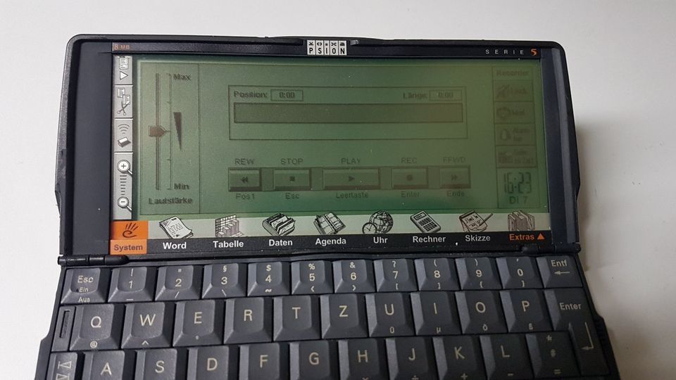 PSION Serie 5 in Lauta