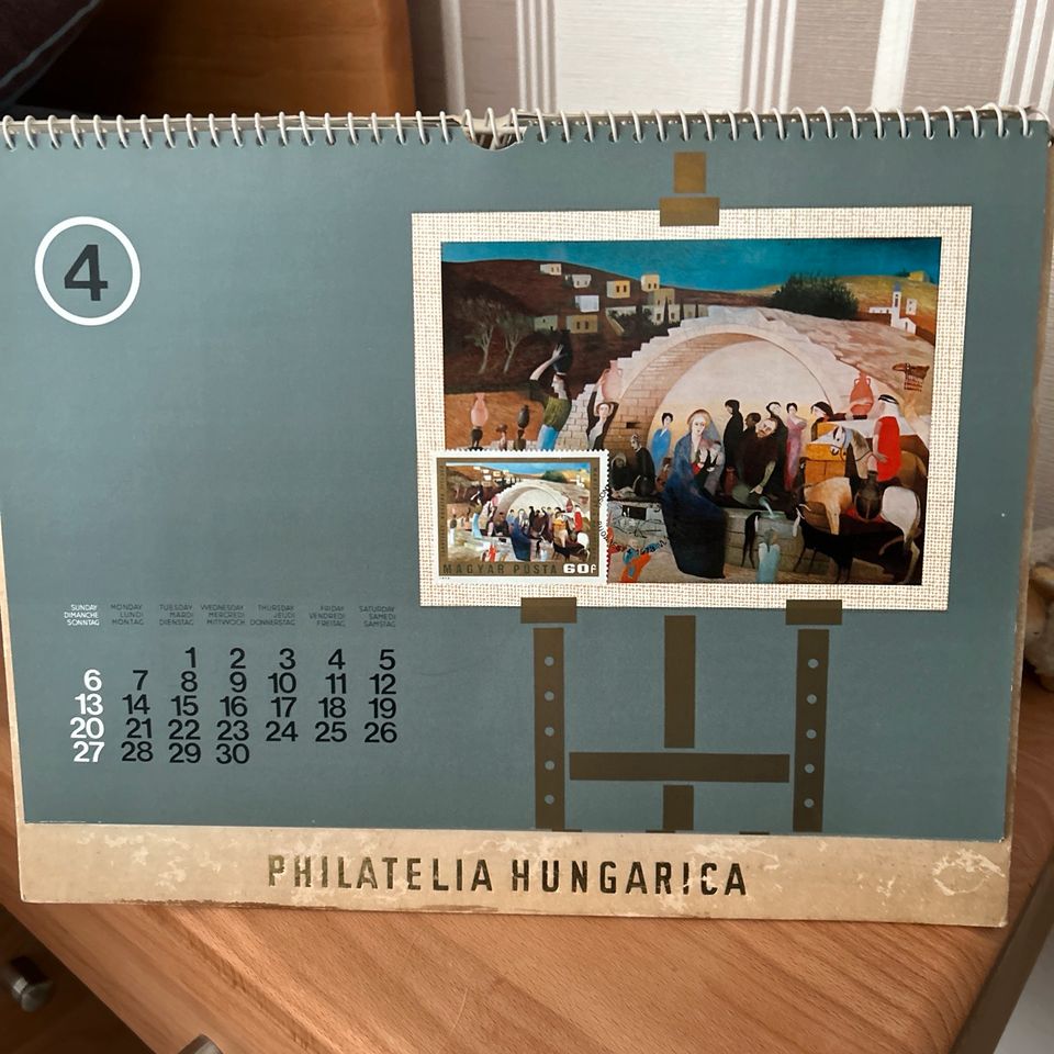 Vintage Kalender 1975 mit Postkarten zum ausschneiden in Frechen