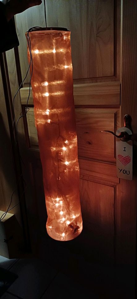 orange Deko Lampe 85cm in Traitsching